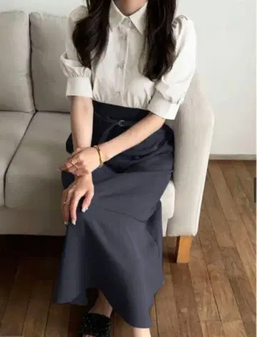 GRL 벨트 포함 도킹 머메이드 원피스 [tu723] S