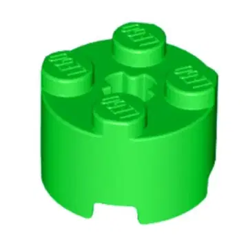 레고 3941 블록 2x2 라운드 라이트 그린 30개