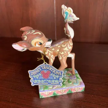 디즈니 짐쇼어 jim shore 밤비 나비 오브제 피규어