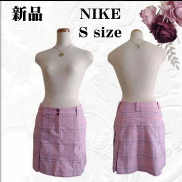 새상품 NIKE 큐롯 S 핑크 체크 골프 정가 9500엔