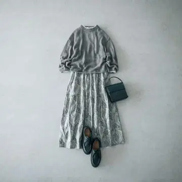 리버티 프린트 캉캉 스커트 북유럽 생활 잡화점 미사용 새상품