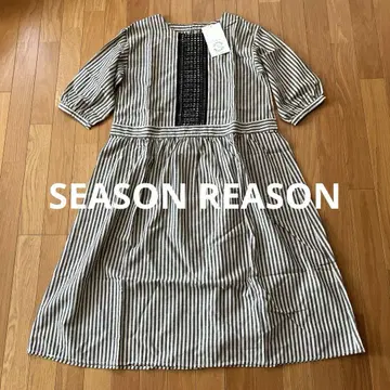 스트라이프 원피스 (택 포함)