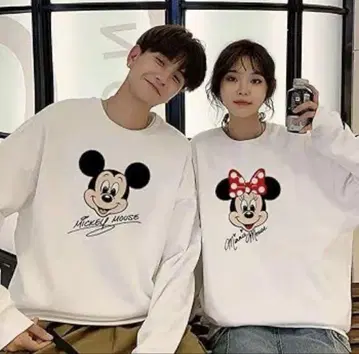 미키 미니 트레이닝복 페어 LX L 속기모 화이트