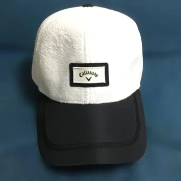미사용 새상품! Callaway 플리스 캡 화이트/블랙