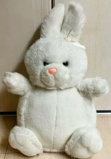 레트로 세 미뇽 봉제 인형 토끼