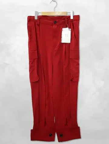 Y's 크레이프 데신 롤업 카고 팬츠 02(S) RED