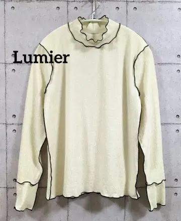 Lumier 배색 메로 상의
