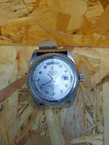 가동 확인 ELGIN 엘진 남성용 손목시계