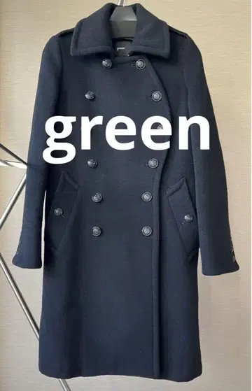 green 그린 피 코트 HIKE 멜톤 코트