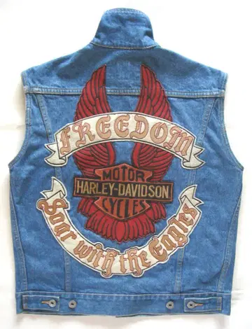 할리데이비슨 데님 베스트
