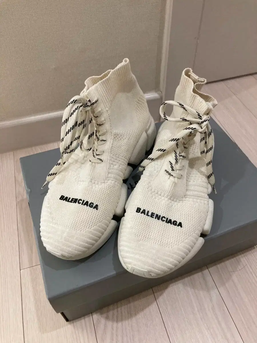 Balenciaga Speed Runner White Sneakers Size 37