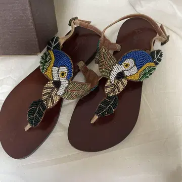 비즈 자수 샌들 박스 포함