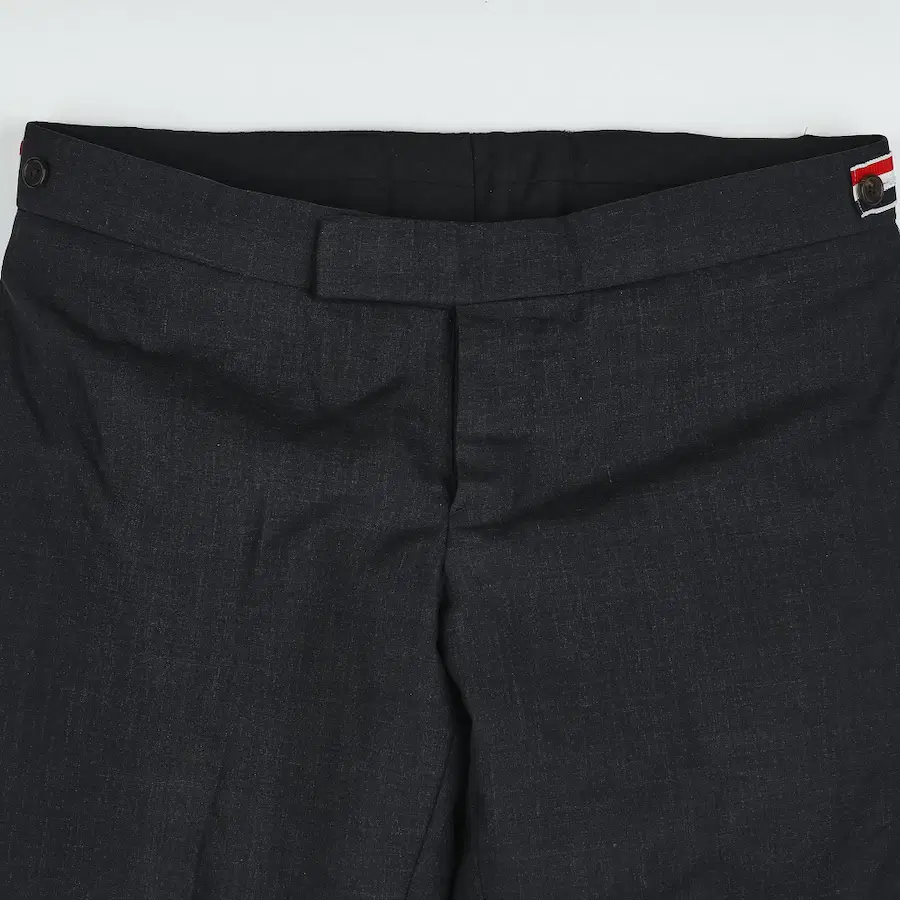 Thom Browne 炭灰色羊毛休闲裤 - 1