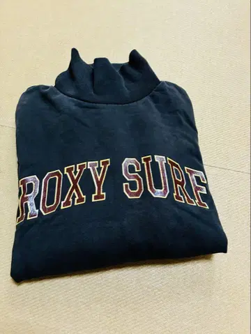 ROXY 하이넥 맨투맨 블랙 그레이