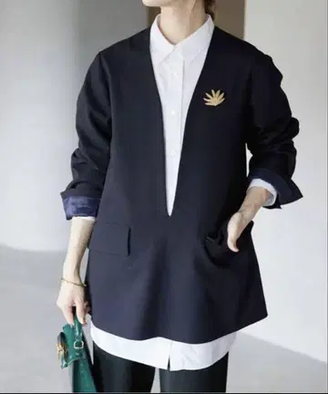 SLOBE IENA V넥 풀오버 자켓 38