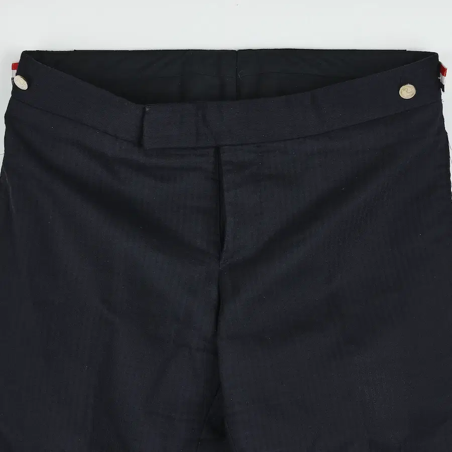Thom Browne 海军蓝羊毛休闲裤 - 0
