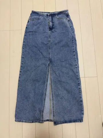 PAZZO 데님 슬릿 타이트 스커트