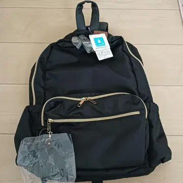 Fuente 블랙 나일론 백팩