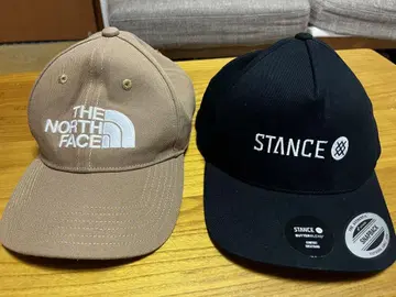 THE NORTH FACE & STANCE 캡 세트