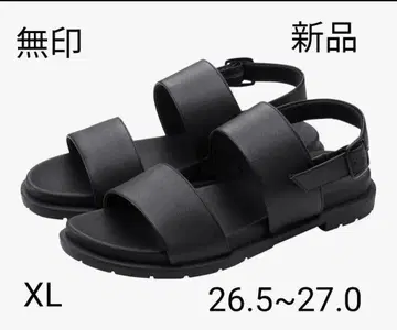 택 포함 새상품 무인양품 가죽 샌들 XL 26.5~27.0