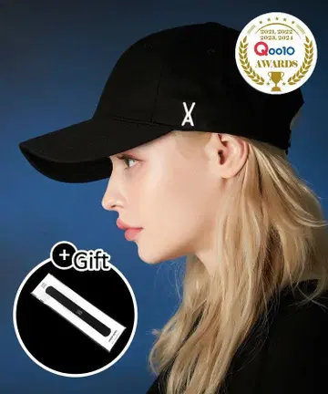 블랙 캡 X 로고 포함 +Gift