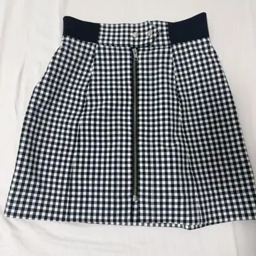 snidel 센터 지퍼 스카쇼츠 깅엄 체크 M