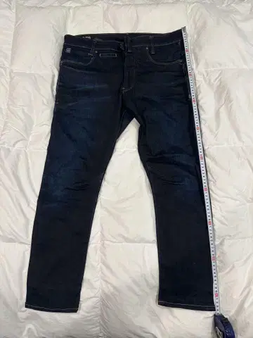 스트레이트 데님 다크 블루 약 80cm