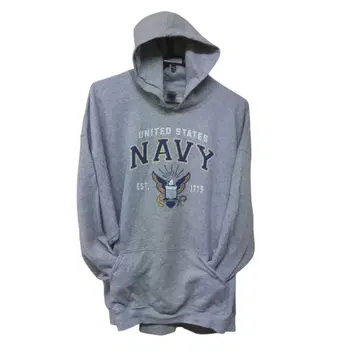 GILDAN 그레이 United States Navy 후드티