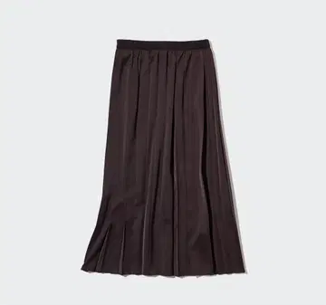 UNIQLO 비대칭 플리츠 스커트 와인 XL 택 포함 미사용