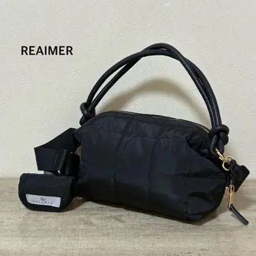 REAIMER 퀼팅 2way 숄더백 블랙