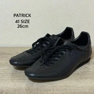 PATRICK 다치아 가죽 스니커즈 26cm 블랙