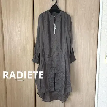 [RADIETE] 미사용 새상품 야마다야 얇은 소재 롱 자켓 차콜 그레이