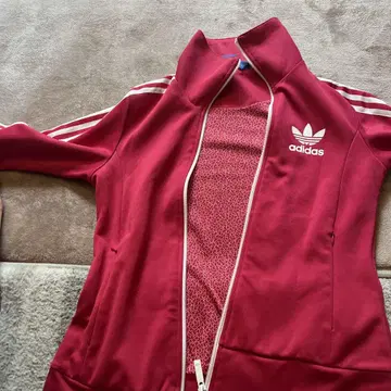 adidas 빨간색 집업 저지