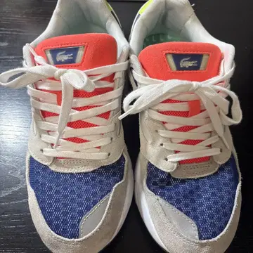 LACOSTE 스니커즈 네이비/레드/그레이
