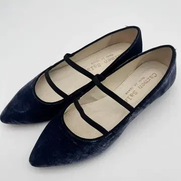 미사용 카르멘 살라스 벨로아 플랫슈즈 23.5cm 스페인산