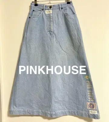 PINK HOUSE 롱 스커트 라이트 블루
