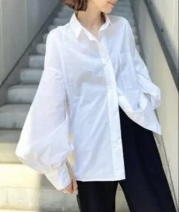 새상품 라빠르망 두지엠 클라세 볼륨 슬리브 셔츠