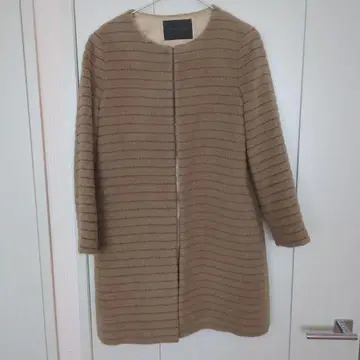 United Arrows 노카라 자켓 코트 베이지 사이즈 38