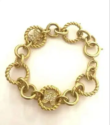 MOSCHINO 모스키노 골드 컬러 팔찌