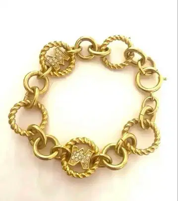 MOSCHINO 모스키노 골드 컬러 팔찌