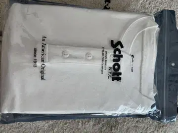 Schott NYC 화이트 피케 셔츠