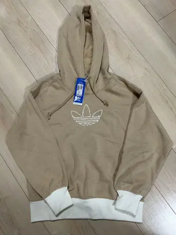 adidas 베이지 후드티 M 사이즈