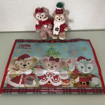 더피&프렌즈 크리스마스 인형 배지와 가방 세트
