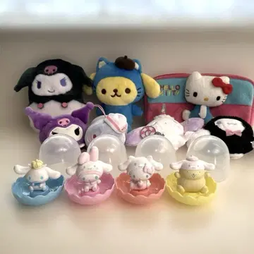 산리오 캐릭터 봉제 인형 피규어 세트