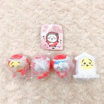 치이카와 (먼작귀) 소프트 비닐 피규어 2종 총 4개 풀컴프