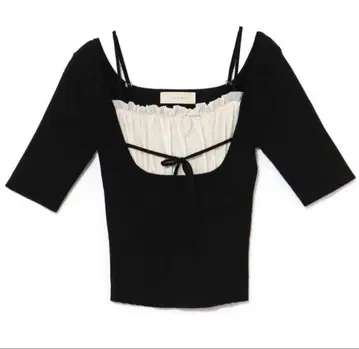 ANDMARY 앤드마리 Mew frill tops 블랙