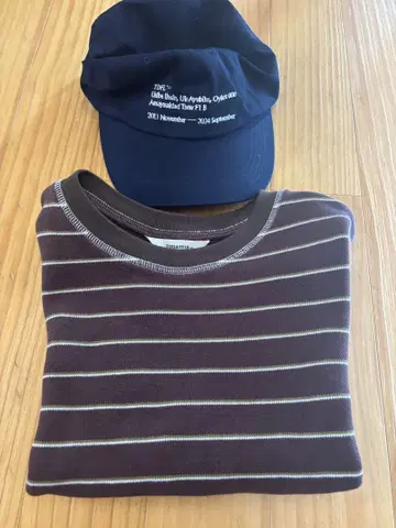 TODAYFUL Border Ringer Tee & 캡 2종 세트
