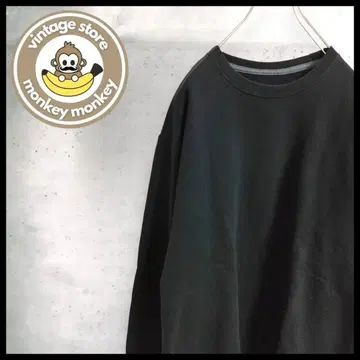 mt105324 애슬레틱 맨투맨 트레이닝복 무지 블랙 속기모