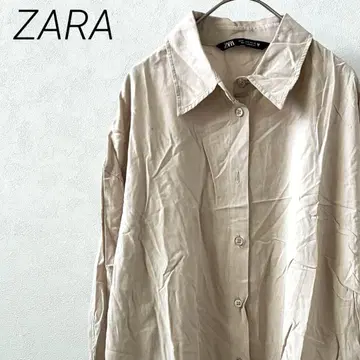 ZARA 셔츠 긴팔 사이드 슬릿 심플 오버 사이즈