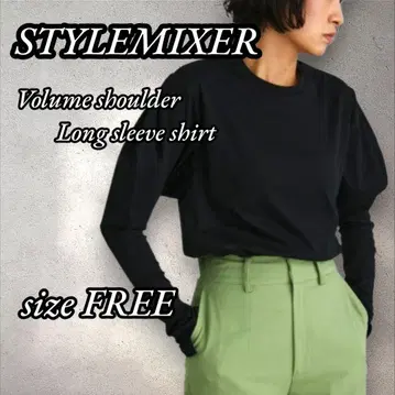 STYLEMIXER 스타일믹서 스 타미키 볼륨 슬리브 티셔츠